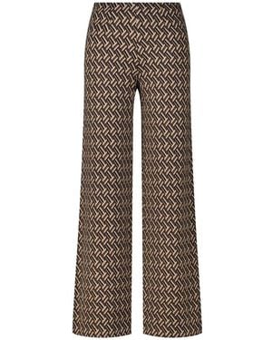 Seductive Wide Trousers - Bruin