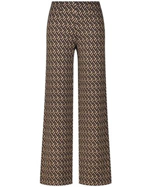 Seductive Wide Trousers - Bruin