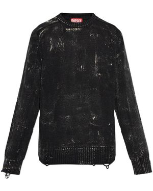 DIESEL Round-Neck Knitwear - Black