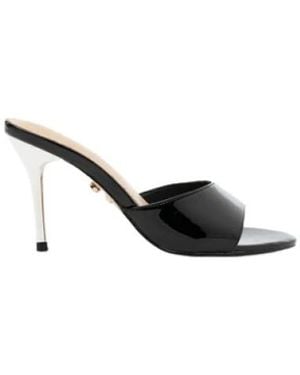 Twentyfourhaitch Heeled Mules - Metallizzato