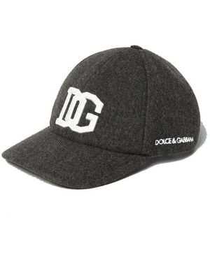 Dolce & Gabbana Monogram Logo Baseball Hat - Schwarz