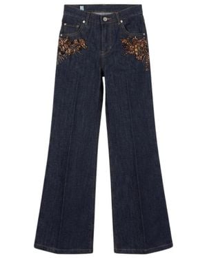 Ermanno Scervino Wide Jeans - Azul