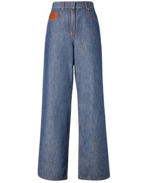 Fendi Jeans ,Blauw ,Wide Jeans