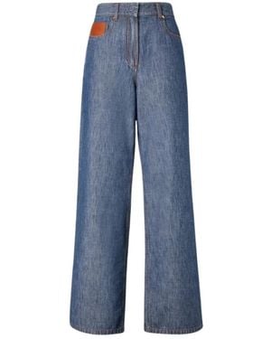 Fendi Wide Jeans - Blau