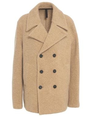 Harris Wharf London Double-Breasted Coats - Natural