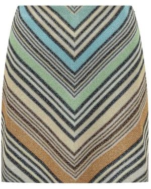 Missoni Geometric Pattern Mini Skirt - Grijs