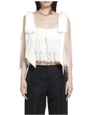 Chloé Sleeveless Tops - Blanco
