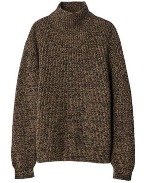 Lemaire Truien & Vesten ,Bruin ,Pullover Met Hoge Hals