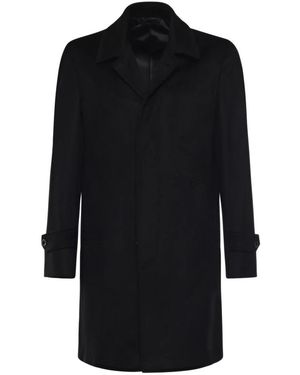 Luigi Bianchi Single-Breasted Coat - Zwart
