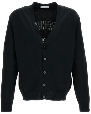 Givenchy Truien & Vesten ,Zwart ,Katoen V-Hals Katoenen Cardigan