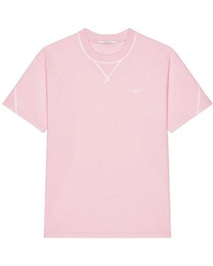 Givenchy Couture Seam Contrasted Stitch T-Shirt - Roze