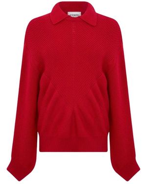 Iceberg Truien & Vesten ,Rood ,Wol Polo Shirt Sweater