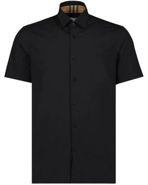 Burberry Short Sleeve Shirts - Black