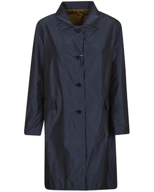 Herno Single-Breasted Coats - Blue