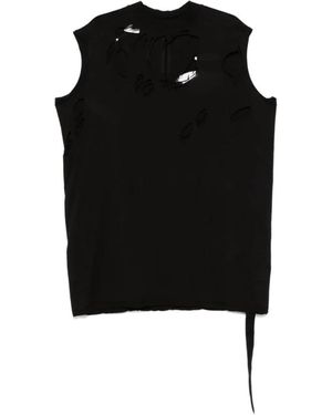 Rick Owens Sleeveless Tops - Black