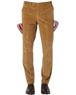 PT Torino Slim-Fit Trousers - Marrón