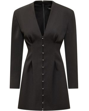 Del Core Vestido Con Hombros Caídos, Mujer, Talla - Negro