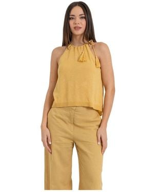 Kocca Sleeveless Tops - Giallo