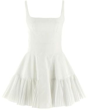 Giovanni bedin Pleated Dress - Wit