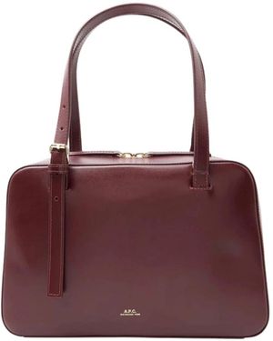 A.P.C. Virginie Box Bag - Paars