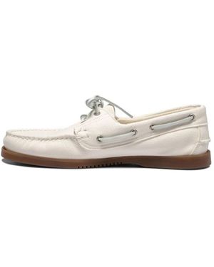 Paraboot Schoenen ,Wit ,Nylon Barth Deksschoen