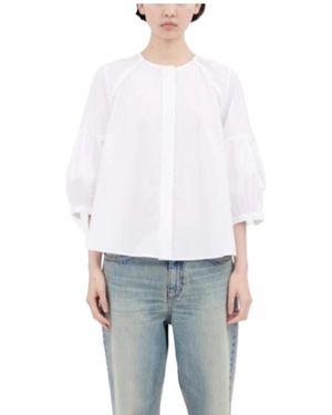 ODEEH Overhemden ,Wit ,Katoen Blouse