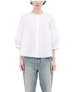 ODEEH Overhemden ,Wit ,Katoen Blouse