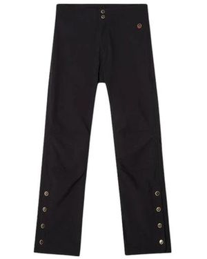 BUSNEL Straight Trousers - Negro