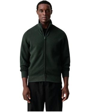 Colmar Fitness ,Groen ,Polyester Full Zip Sweatshirt - Zwart