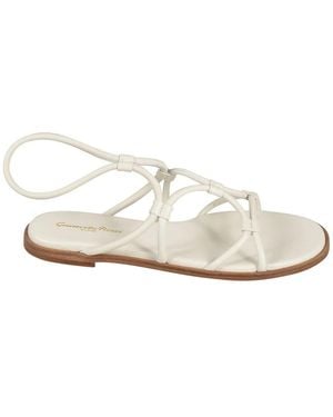 Gianvito Rossi Leren Flat Sandalen - Wit
