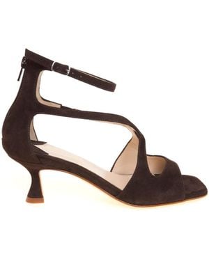 Anna F. High Heel Sandals - Brown