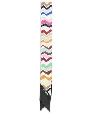 Missoni Accessoires ,Veelkleurig ,Zijden Sjaal - Metallic