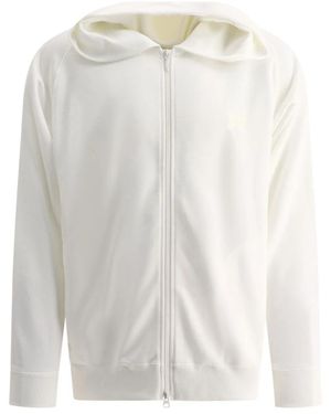 Needles Weiße Sweatshirt Mit Reißverschluss Aw24 Stil