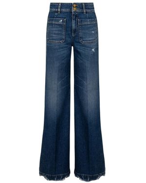 The Seafarer Jeans ,Blauw ,Katoen Wide Jeans