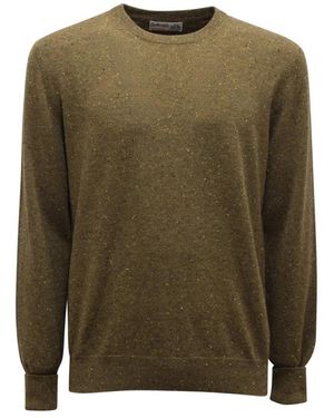Ballantyne Kaschmir Pullover Militärgrün Pullover