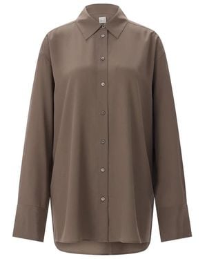 TOTEME Zijden Blouse - Bruin