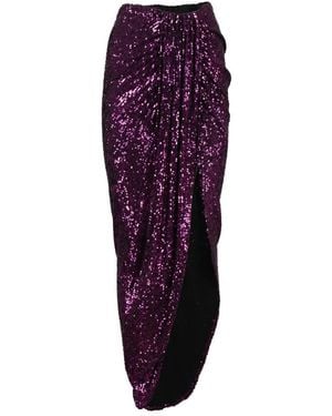 Nervi Maxi Skirts - Violet