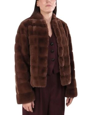 Marella Faux Shearling Jacket - Bruin