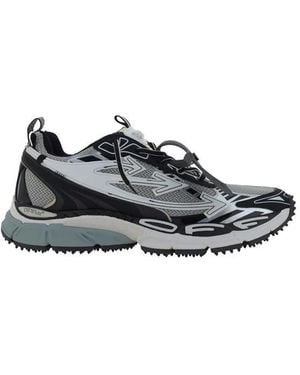 Off-White c/o Virgil Abloh Mesh & Leren Rits Sneakers - Zwart