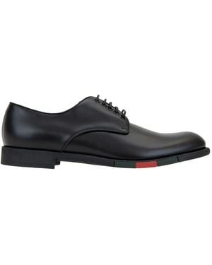 Gucci Schnürschuhe Aus Leder - Schwarz