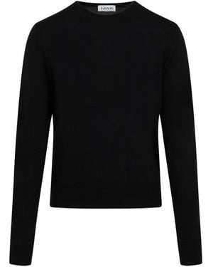 Lanvin Round-Neck Knitwear - Nero
