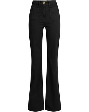 Elisabetta Franchi Bell-Bottom Jeans Met Kleine Zakken - Zwart