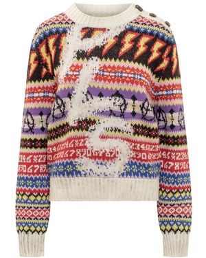Philosophy Di Lorenzo Serafini Round-Neck Knitwear - Rosso