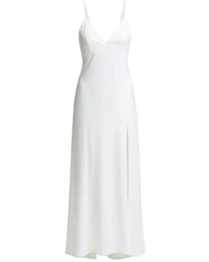 Kocca Kleedjes ,Wit ,Satijn Satin Maxi Jurk