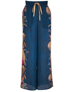 Zimmermann Wide Trousers - Azul