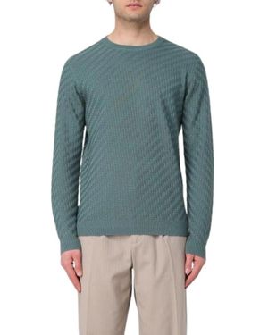 Emporio Armani Round-Neck Knitwear - Blue