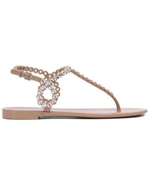 Aquazzura Flat Sandals - White