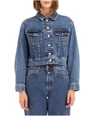 Replay Vintage stone wash jeansjacke - Blau