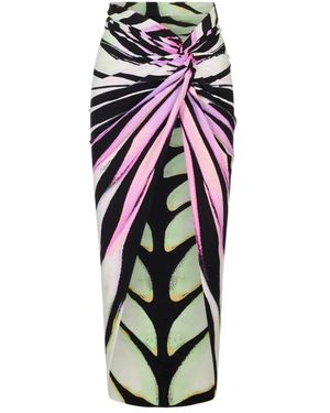 Roberto Cavalli Rokken ,Veelkleurig ,Ray Of Paradise Print Sarong - Meerkleurig