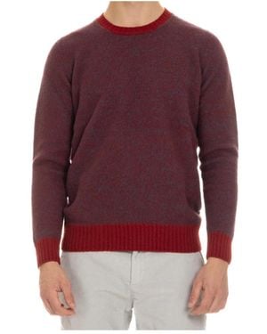 Drumohr Round-Neck Knitwear - Rosso